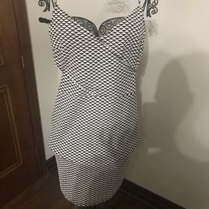 H&M fitted dress with side cut outs